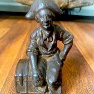 Antique cast iron statue